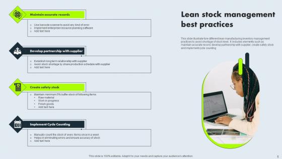 Lean Stock Management Ppt Powerpoint Presentation Complete Deck With Slides