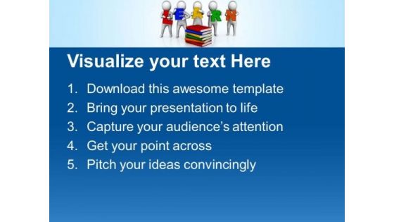 Learn Fast With Books PowerPoint Templates Ppt Backgrounds For Slides 0713
