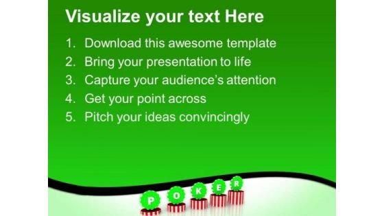 Learn Poker And Enjoy PowerPoint Templates Ppt Backgrounds For Slides 0513