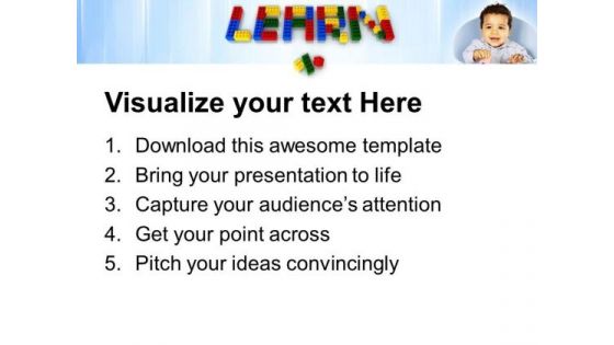 Learn With Lego Blocks Game PowerPoint Templates And PowerPoint Themes 0812