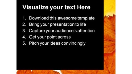 Leaves Frame Background PowerPoint Templates And PowerPoint Backgrounds 0811