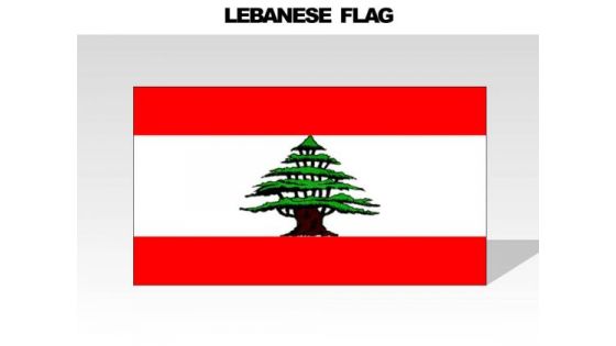 Lebanese Country PowerPoint Flags