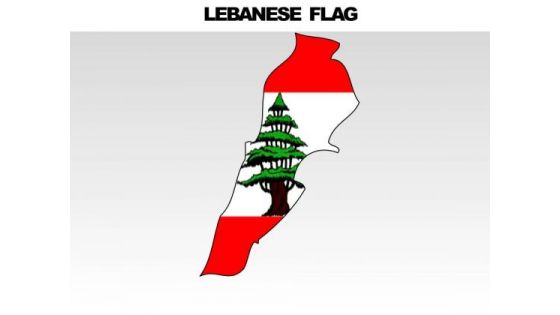 Lebanese Country PowerPoint Flags