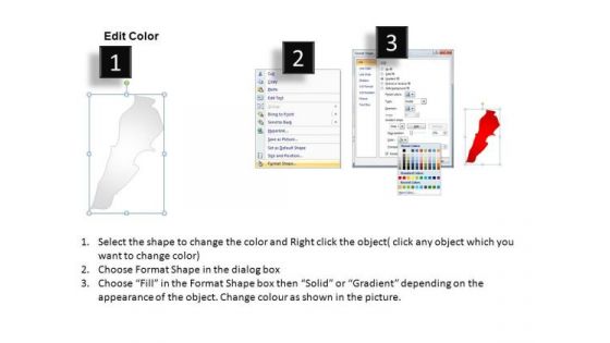 Lebanon PowerPoint Maps
