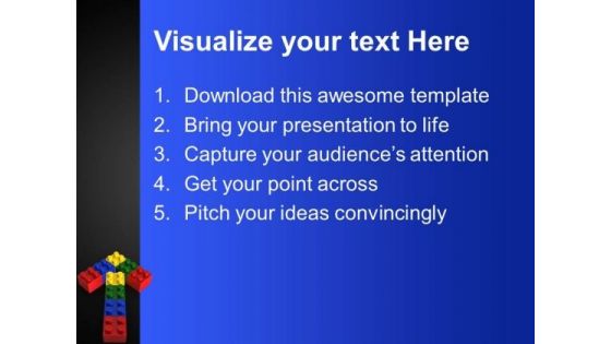 Lego Arrow Business PowerPoint Templates And PowerPoint Themes 0312