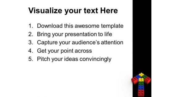 Lego Arrow Metaphor PowerPoint Templates And PowerPoint Themes 0512