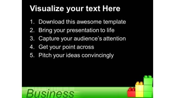 Lego Bar Graph Building Business PowerPoint Templates And PowerPoint Themes 0512