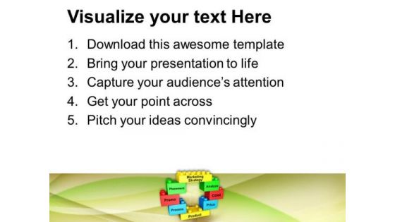 Lego Blocks Forming Circle Marketing Strategy PowerPoint Templates Ppt Backgrounds For Slides 0313