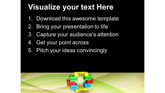 Lego Blocks Forming Circle Marketing Strategy PowerPoint Templates Ppt Backgrounds For Slides 0313
