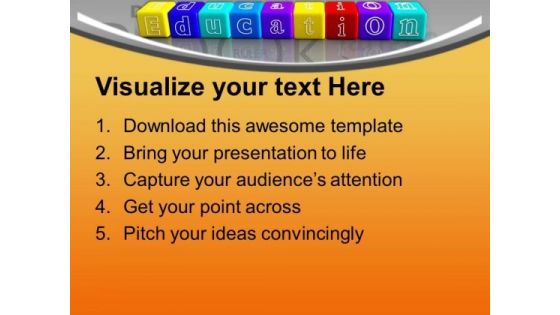 Lego Blocks Making Education Future PowerPoint Templates Ppt Backgrounds For Slides 0213