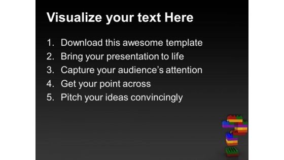 Lego Question Signs PowerPoint Templates And PowerPoint Themes 0512