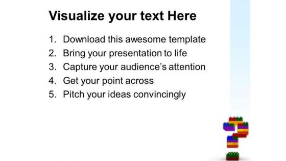 Lego Question Symbol PowerPoint Templates And PowerPoint Themes 0512