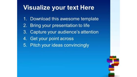 Lego Question Symbol PowerPoint Templates And PowerPoint Themes 0512