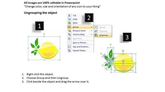 Lemon And Strawberries PowerPoint Templates