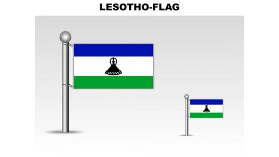 Lesotho Country PowerPoint Flags