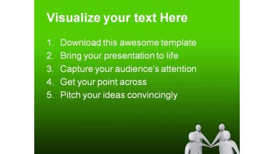 Lets Do It Teamwork PowerPoint Themes And PowerPoint Slides 0411