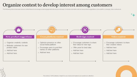 Leveraging Mobile Marketing Strategies Organize Contest To Develop Interest Among Graphics Pdf