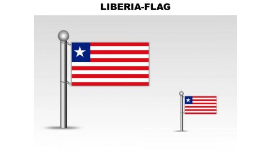 Liberia Country PowerPoint Flags