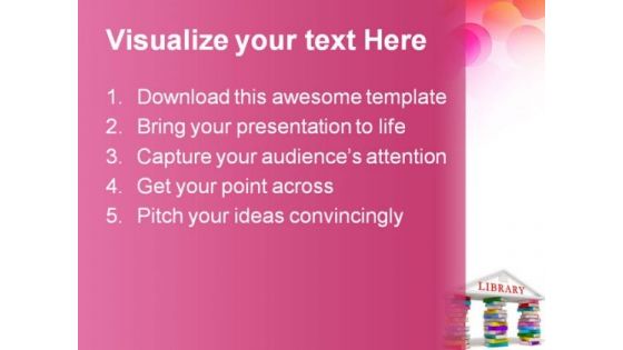 Library Education PowerPoint Backgrounds And Templates 1210