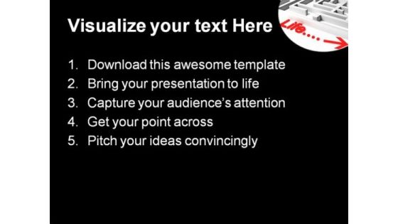 Life Shows Maze Future PowerPoint Backgrounds And Templates 1210