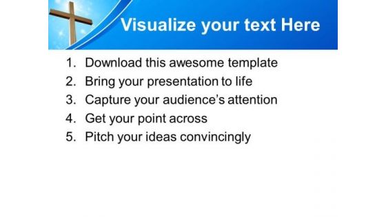 Light And Cross Church PowerPoint Templates And PowerPoint Themes 0812