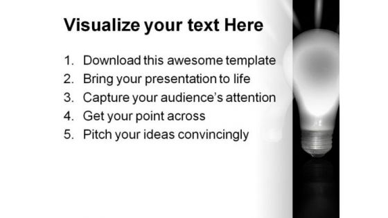 Light Bulbs Business PowerPoint Themes And PowerPoint Slides 0211