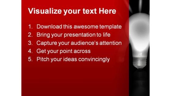 Light Bulbs Business PowerPoint Themes And PowerPoint Slides 0211