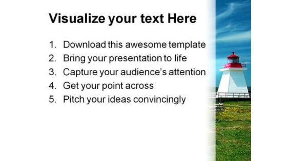 Light House Travel PowerPoint Backgrounds And Templates 1210