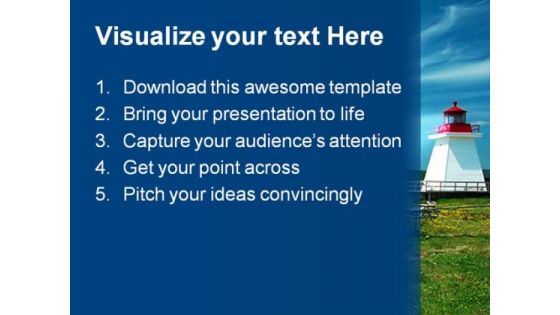 Light House Travel PowerPoint Backgrounds And Templates 1210