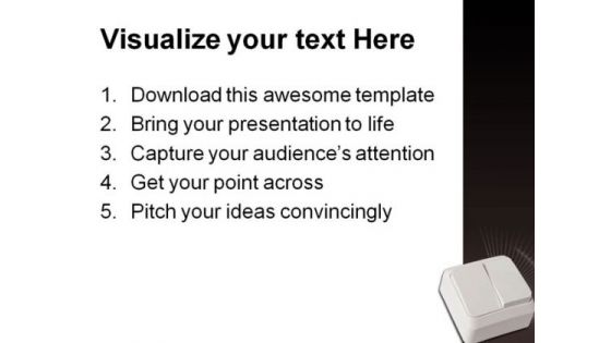Light Switch Symbol PowerPoint Themes And PowerPoint Slides 0311