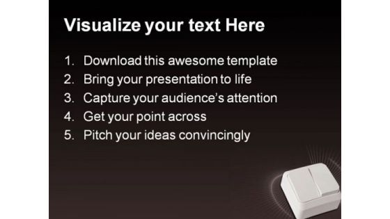 Light Switch Symbol PowerPoint Themes And PowerPoint Slides 0311
