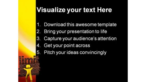 Limit Metaphor PowerPoint Themes And PowerPoint Slides 0411