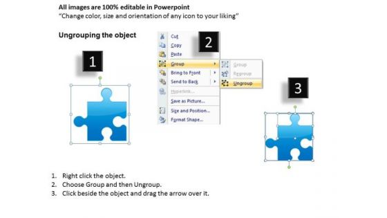 Line Of Jigsaws PowerPoint Slides And Editable Ppt Templates