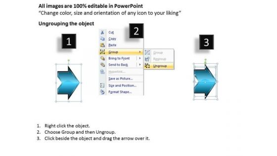 Linear Flow Arrow 4 Stages Chart Slides PowerPoint