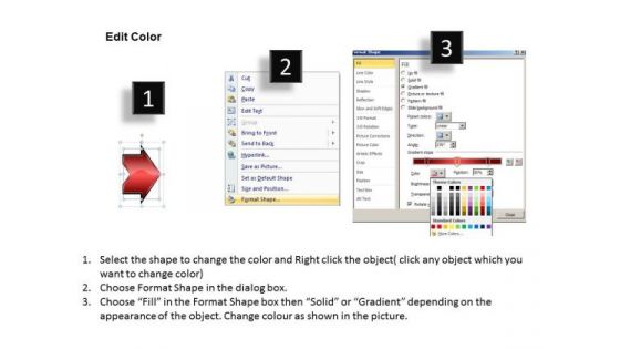 Linear Flow Arrow 4 Stages Online Flowchart Maker PowerPoint Slides