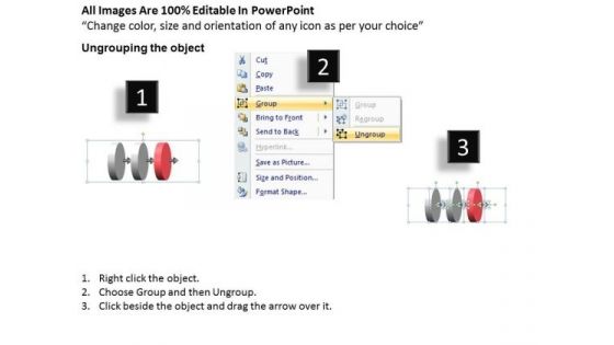 Linear Representation Of Procedure Using 3 Stages Ppt Make Flow Charts PowerPoint Templates