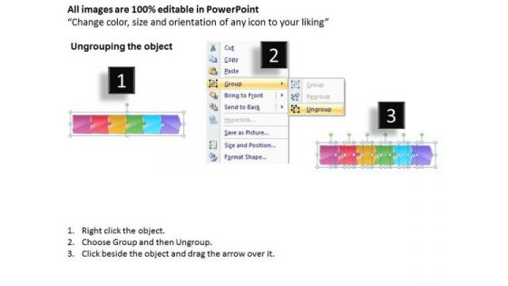Linearly Placed Puzzles 6 Stages Work Process Flow Chart PowerPoint Slides