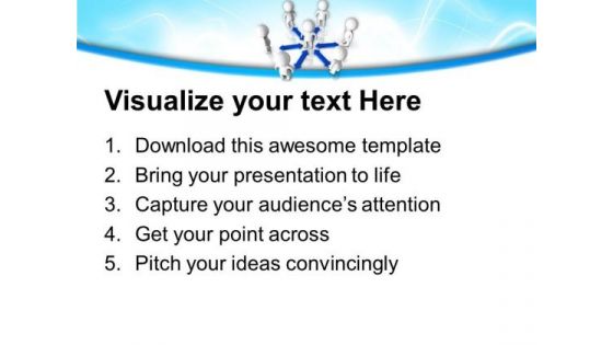 Linked People Communication PowerPoint Templates And PowerPoint Themes 0812