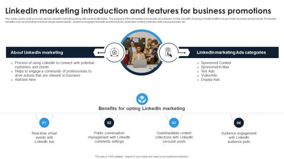 Linkedin Content Strategies Linkedin Marketing Introduction And Features MKT SS V
