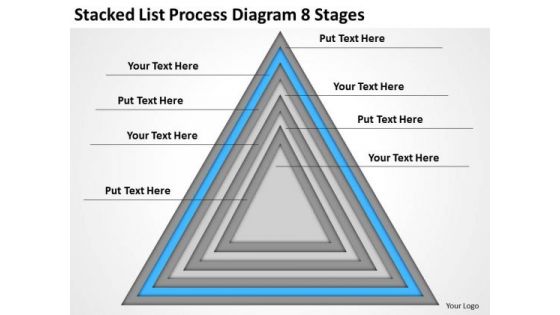 List Process Diagram 8 Stages Ppt Business Plan Outline Template PowerPoint Templates