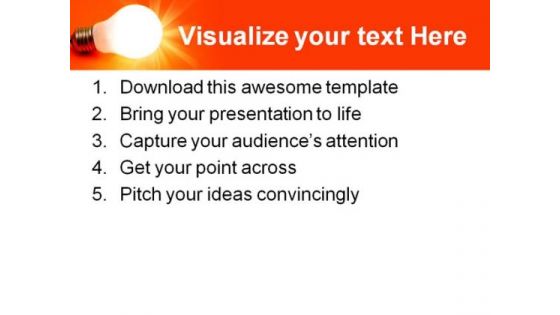 Lit Bulb Business PowerPoint Templates And PowerPoint Backgrounds 0211
