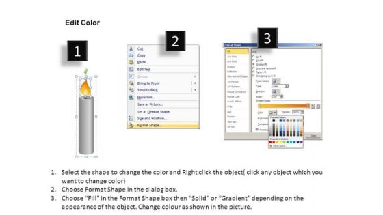 Lit Candle PowerPoint Templates Ppt