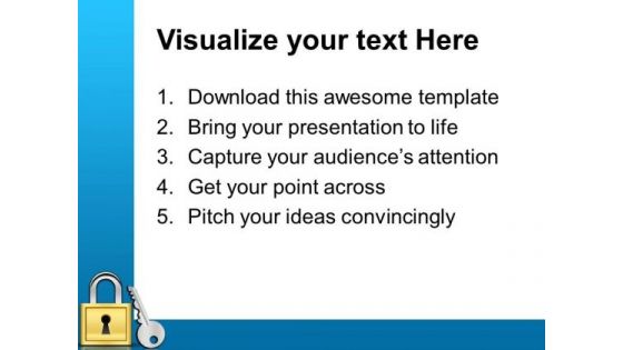 Lock And Key Security PowerPoint Templates And PowerPoint Themes 0412
