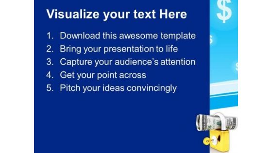 Lock And Us Dollar And Key Finance PowerPoint Templates And PowerPoint Themes 1012