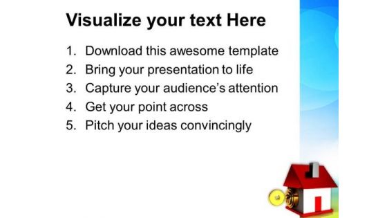 Lock House Security PowerPoint Templates And PowerPoint Themes 0812