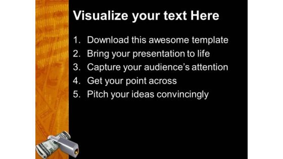 Lock Your Rate Save Your Money PowerPoint Templates And PowerPoint Themes 0812