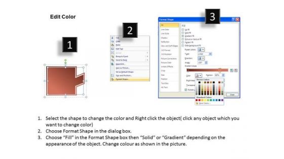 Logical Description Of 4 Stages Flow Charts Templates PowerPoint