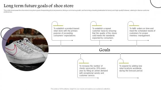 Long Term Future Goals Company Analysis Of Shoe Store Sample Pdf Long Term Future Goals Company Analysis Of Shoe Store Sample Pdf