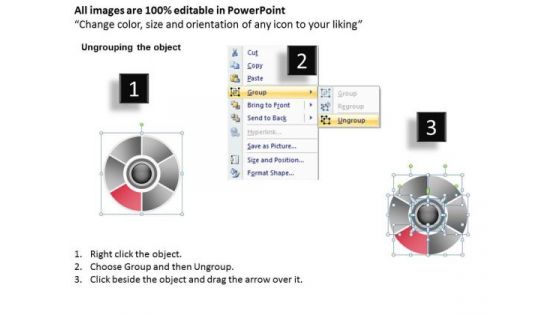 Looped Process 6 Stages Business Plans For Non Profit Organizations PowerPoint Slides