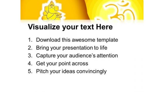 Lord Ganesh Religion PowerPoint Templates And PowerPoint Themes 0712